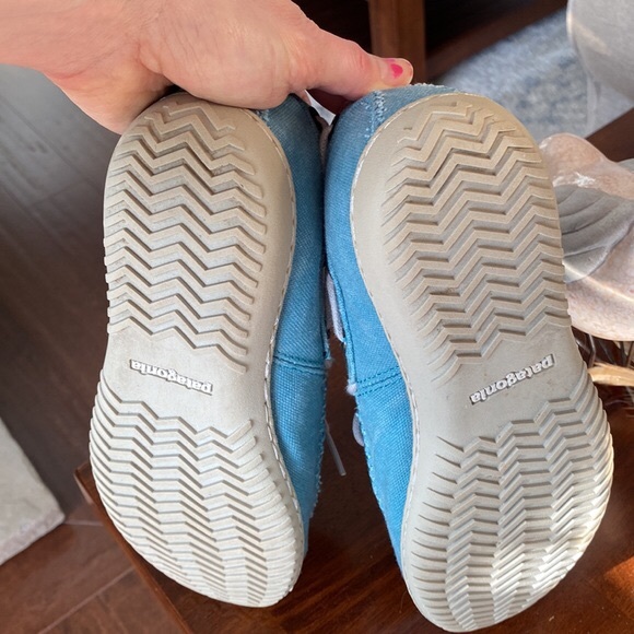 ⭐️HP🎉PATAGONIA Women's Kula Moc Canvas VEGAN Shoes, Tobago Blue sz 7.5 RARE!!! - Picture 5 of 11